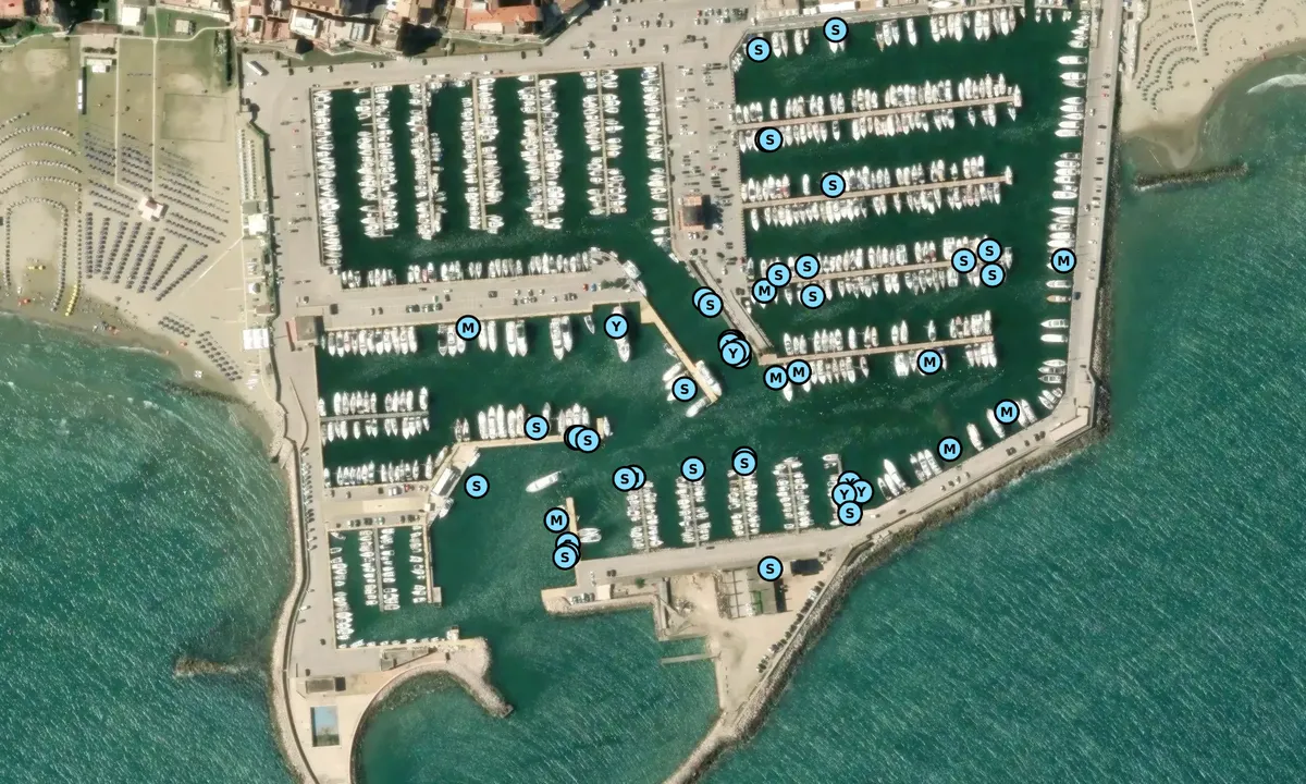 Satelite image of Marina di Nettuno 1