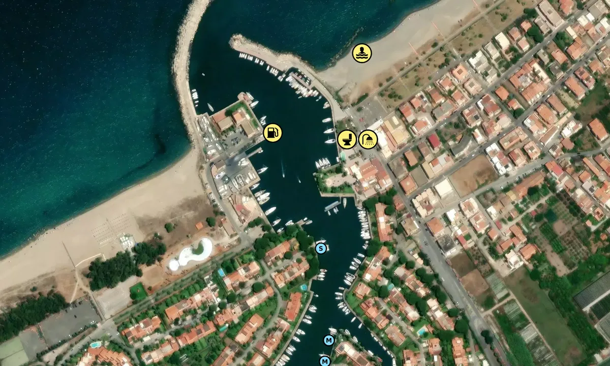 Satelite image of Marina di Portorosa