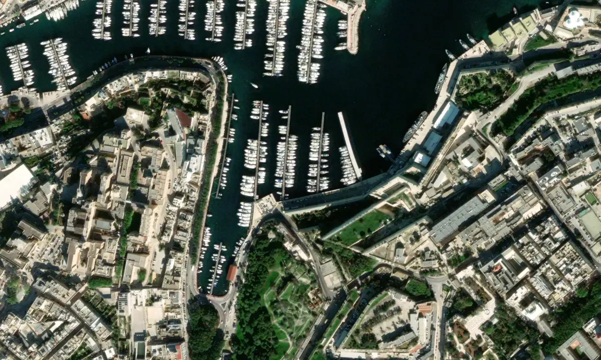 Flyfoto av Marina di Valletta