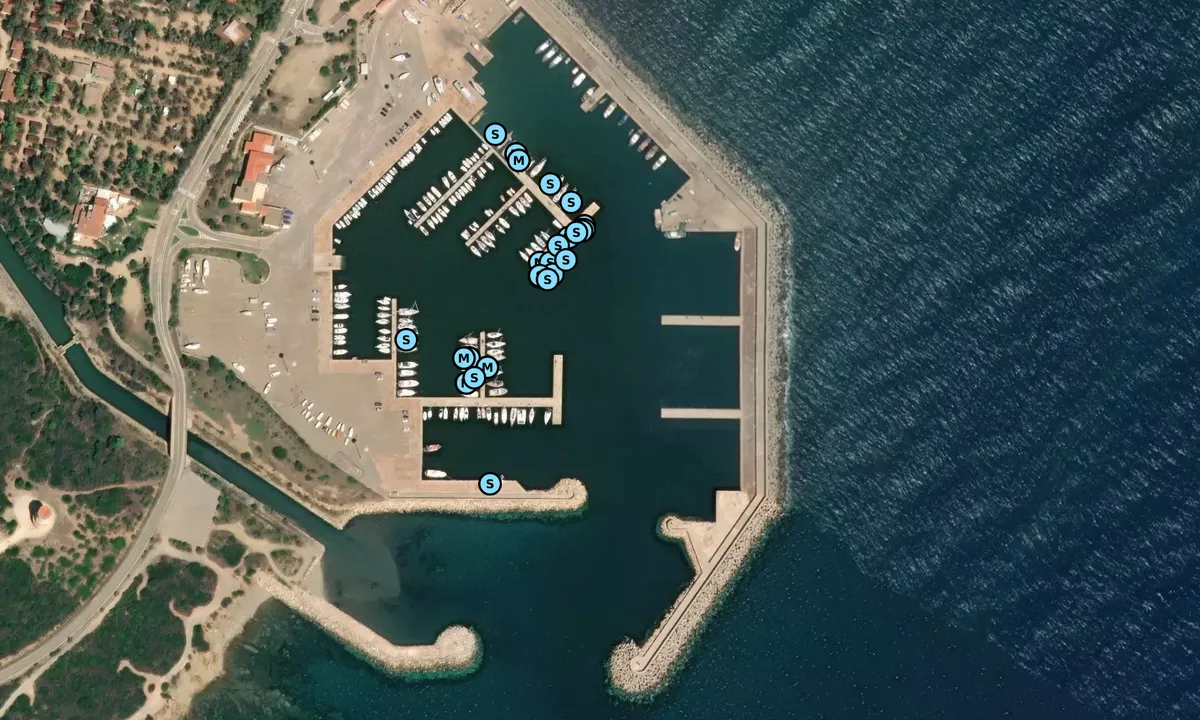 Satelite image of Marina di Villaputzu