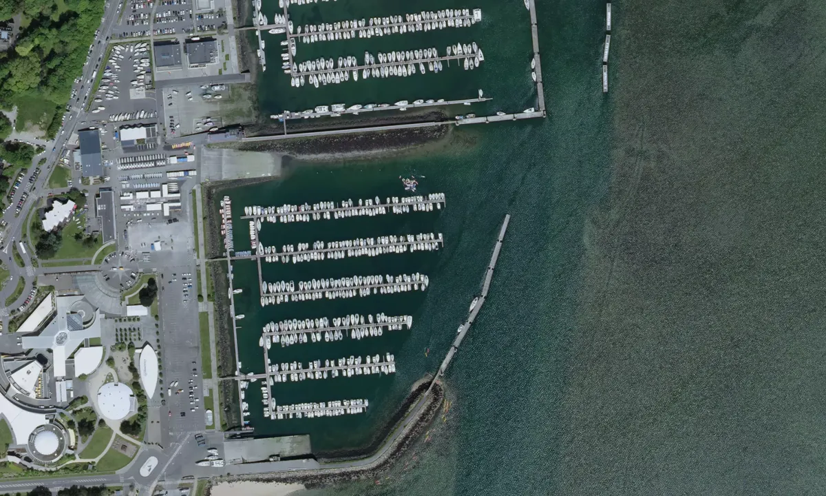 Flyfoto av Marina du Moulin Blanc