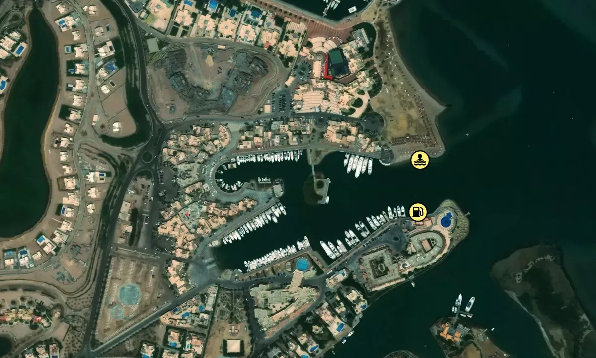 Abu Tig Marina, El Gouna: Satelite image of Marina El Gouna 1