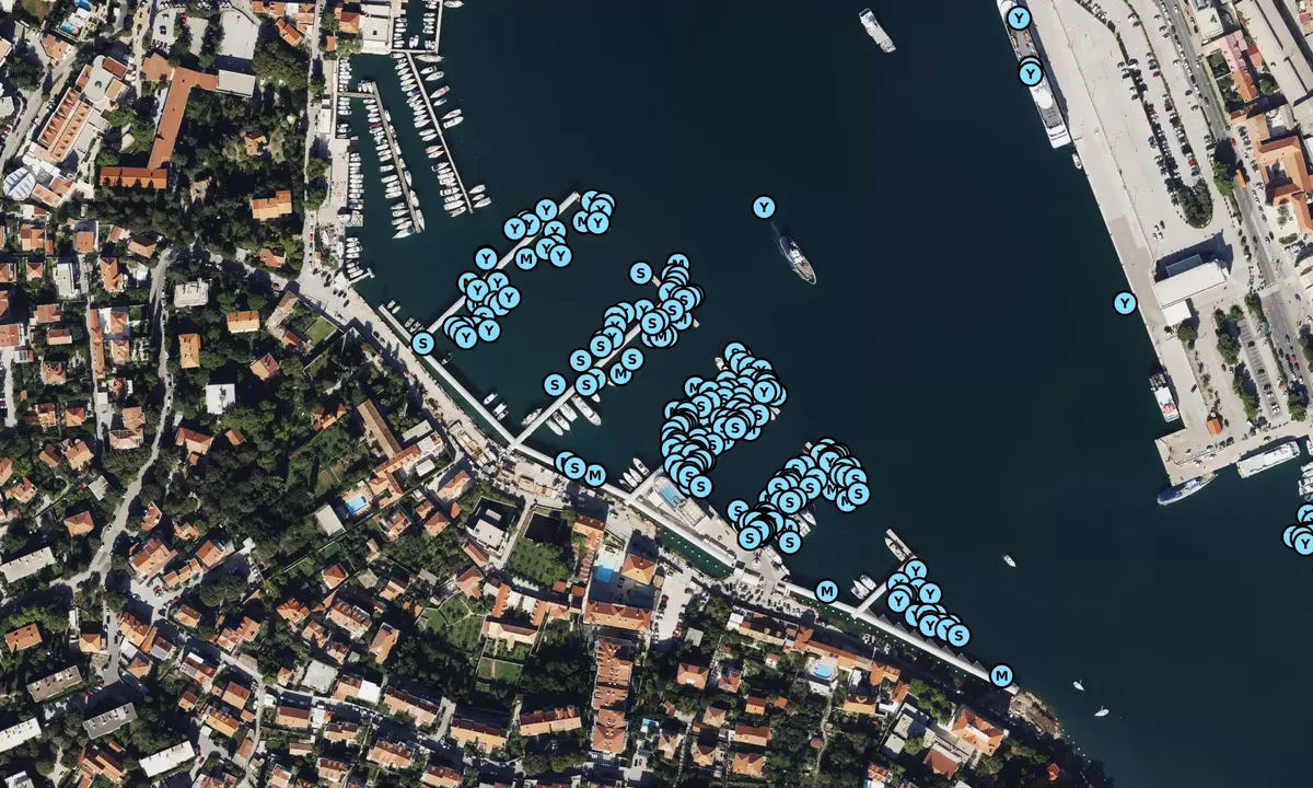 Satelite image of Marina Frapa Dubrovnik