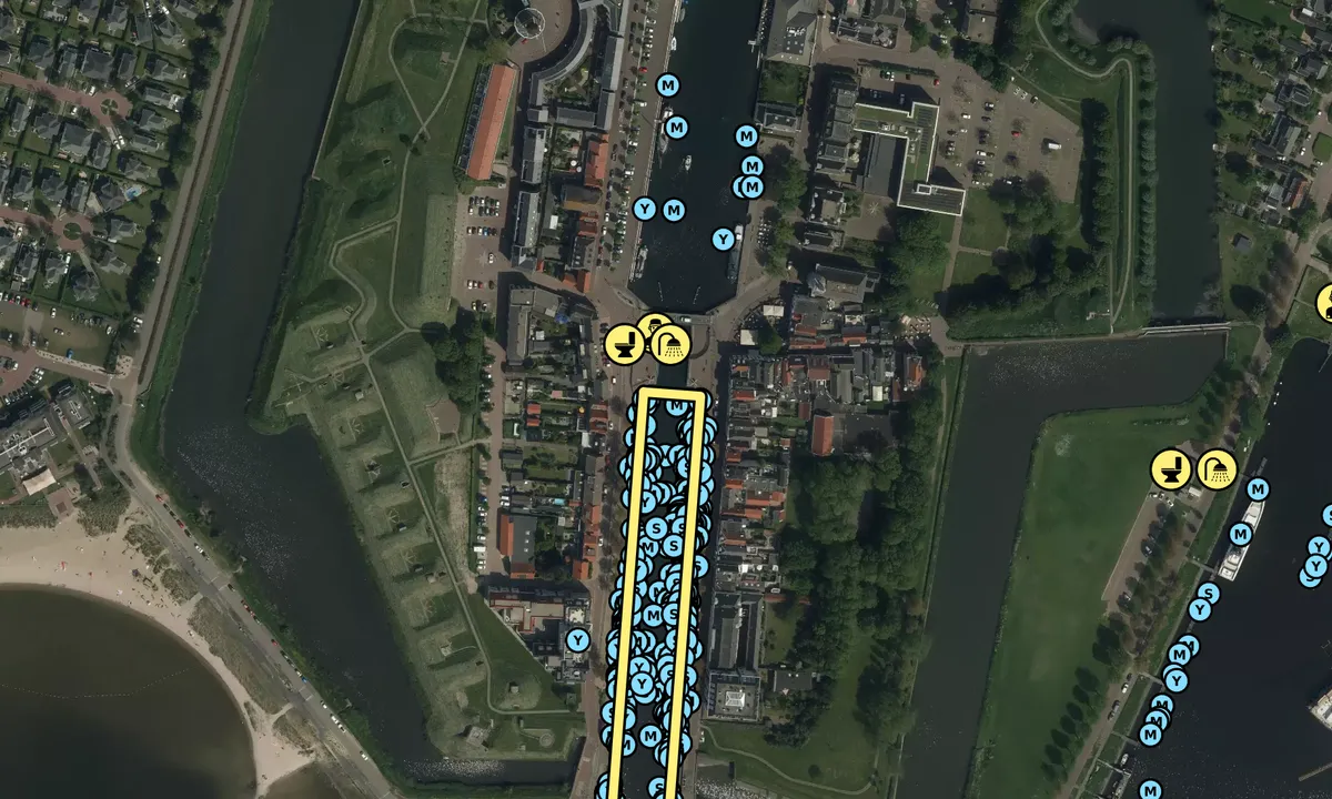 Satelite image of Marina Hellevoetsluis