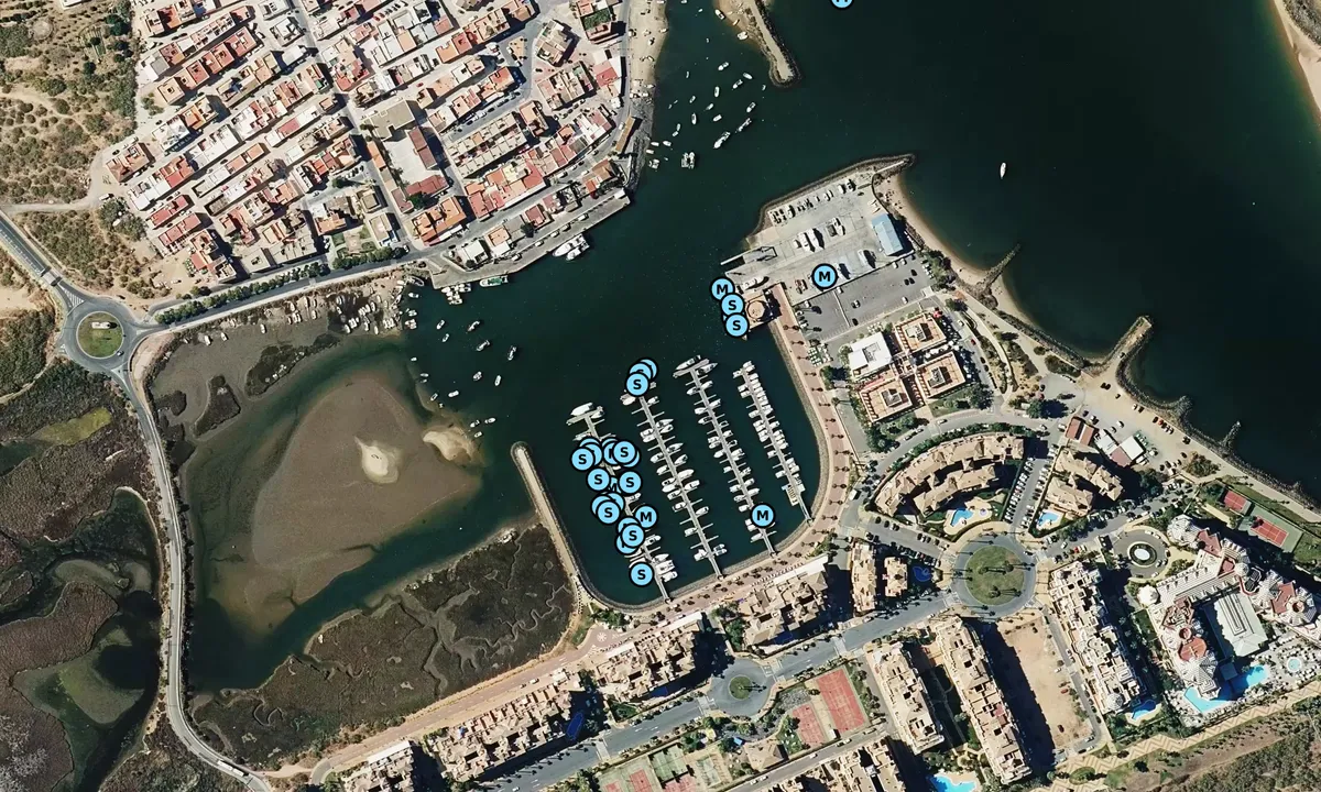 Satelite image of Marina Isla Canela