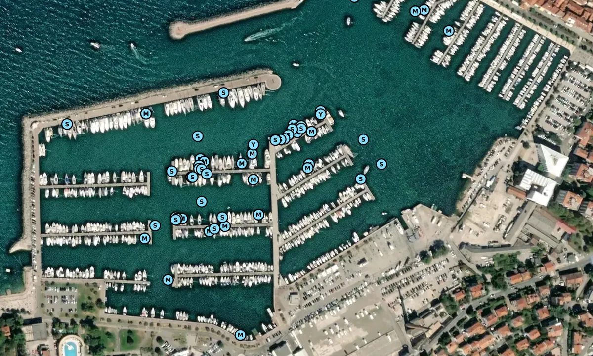 Satelite image of Marina Izola - Slovenia