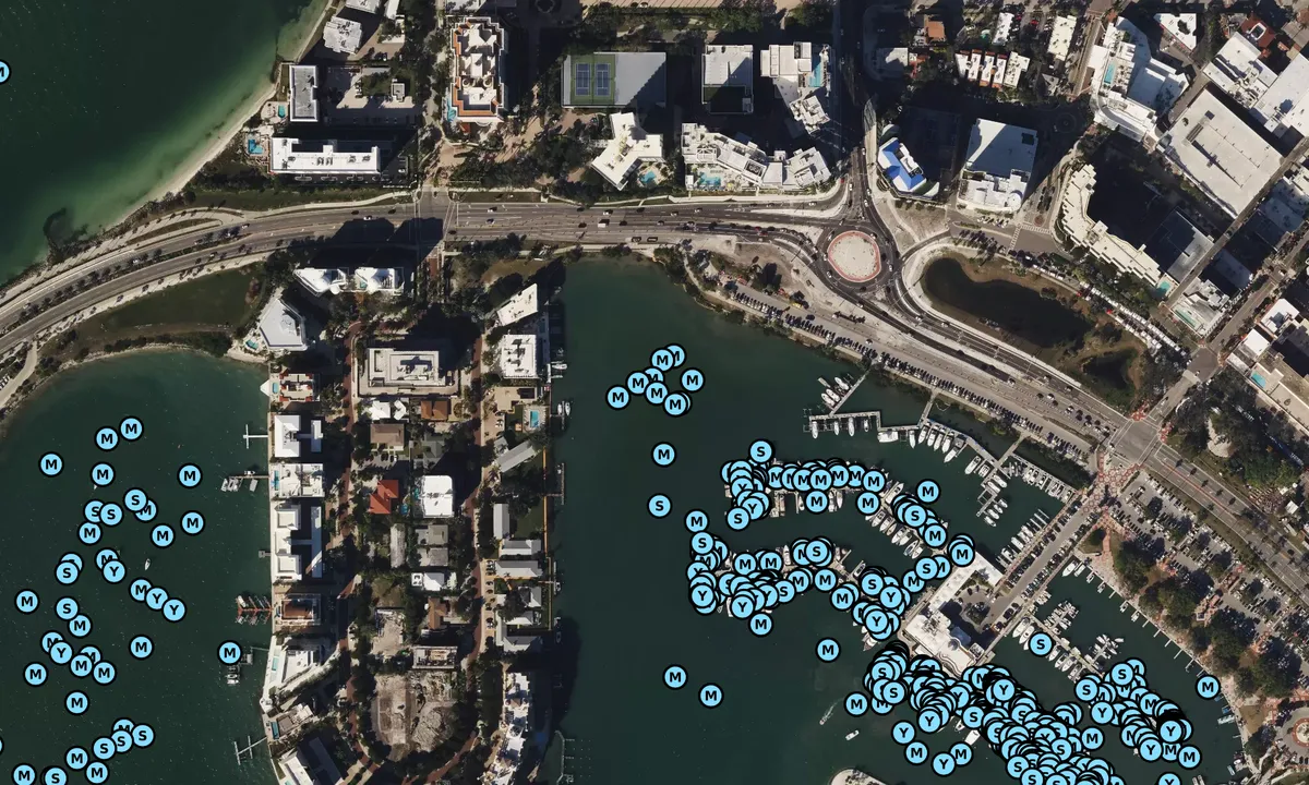 Satelite image of Marina Jacks Bay