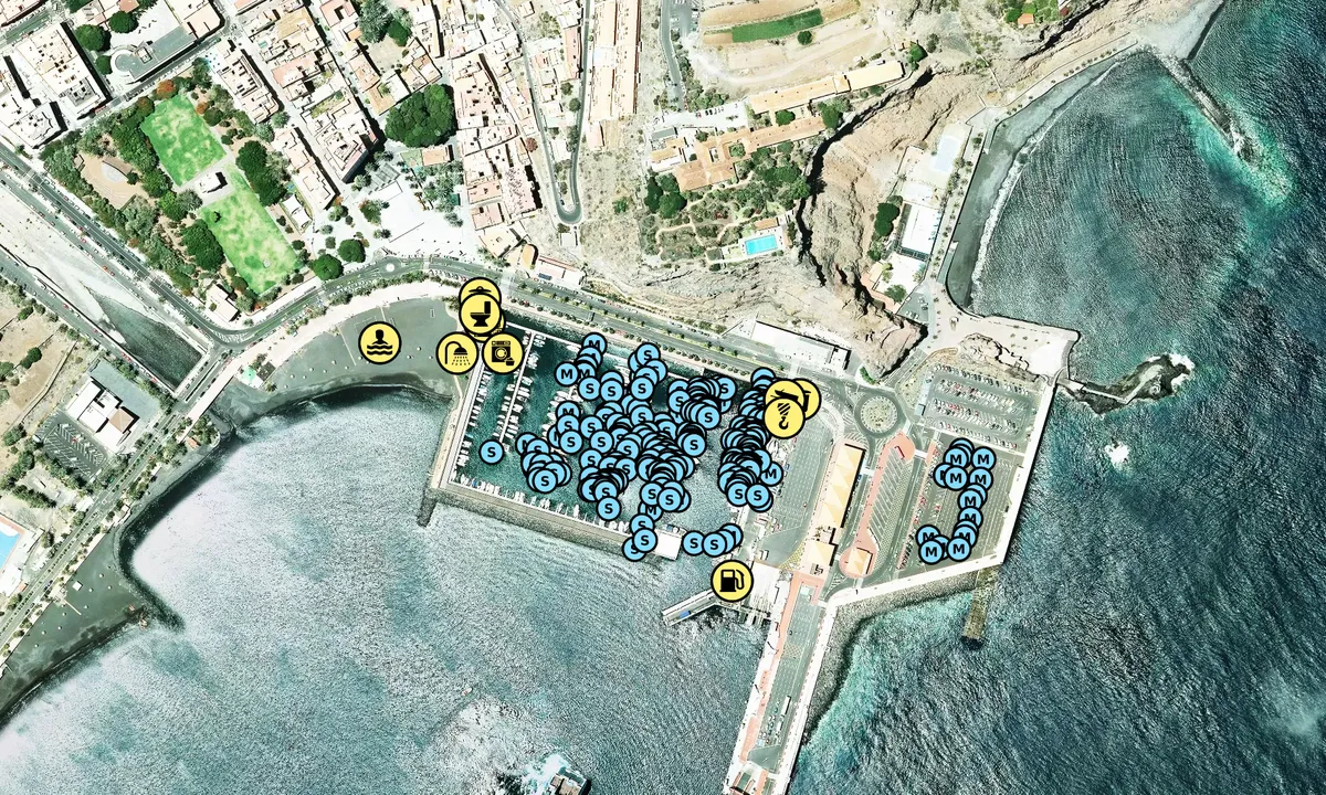 Satelite image of Marina La Gomera