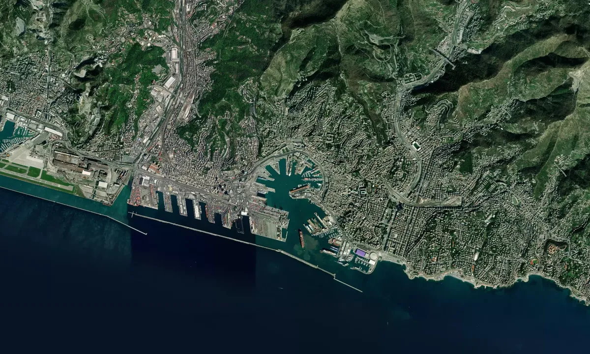 Flyfoto av Marina Molo Vecchio - Genova