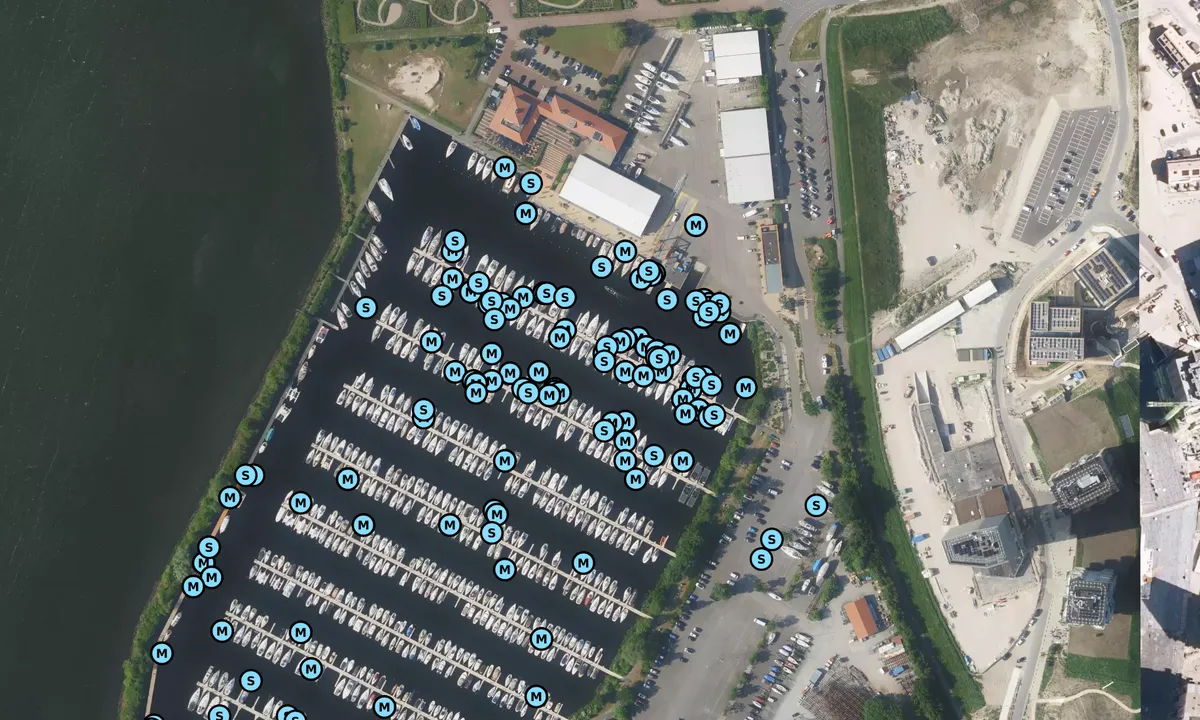 Satelite image of Marina Muiderzand