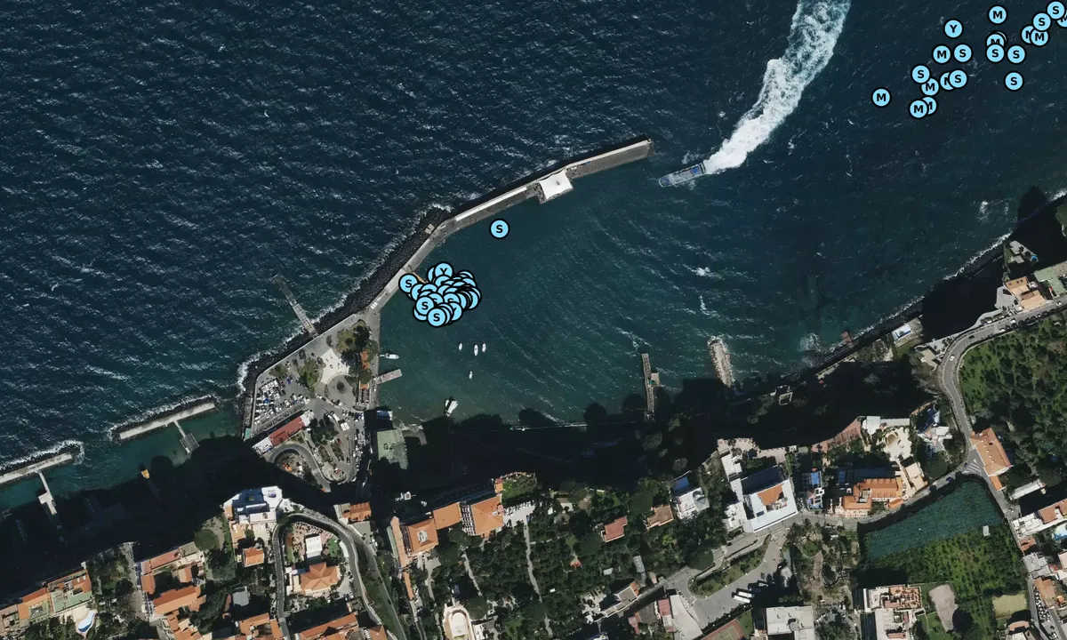 Satelite image of Marina Piccola Sorrento