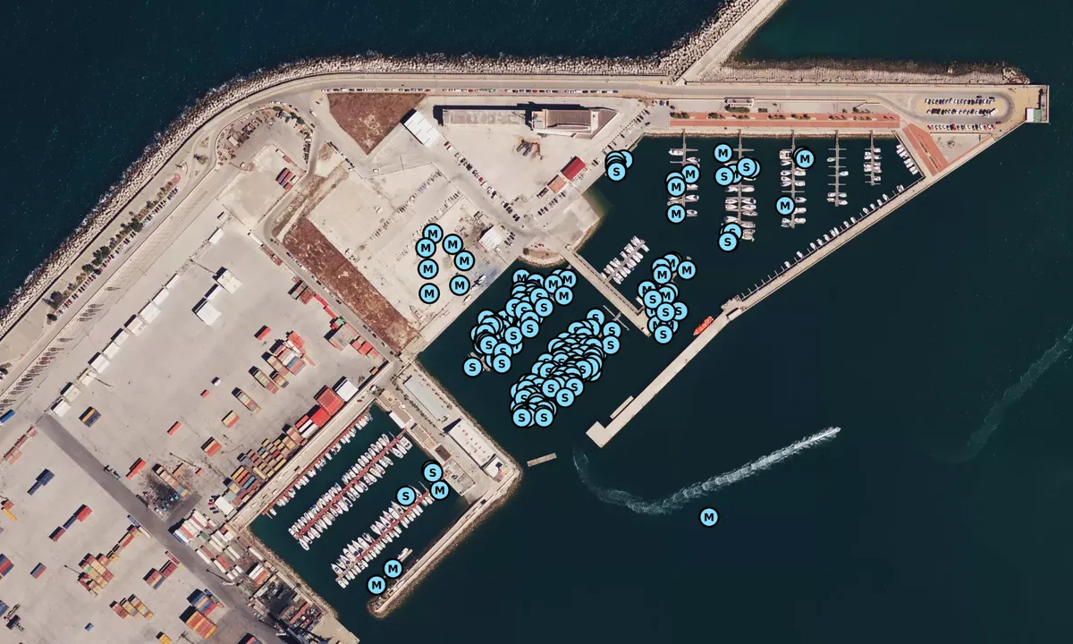 Flyfoto av Marina Puerto America - Cádiz