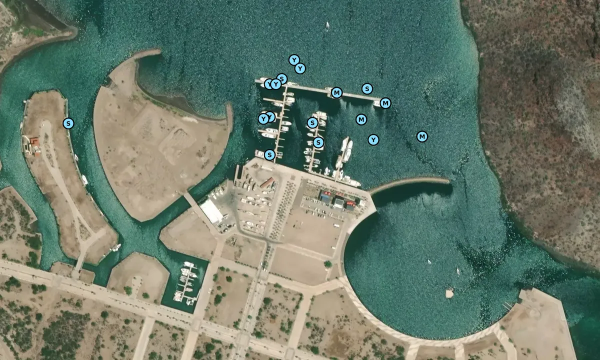 Satelite image of Marina Puerto Escondido