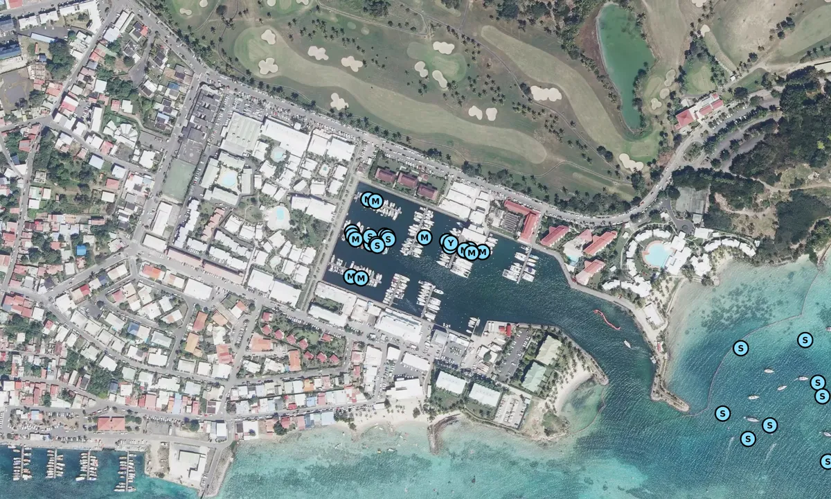 Satelite image of Marina Saint François