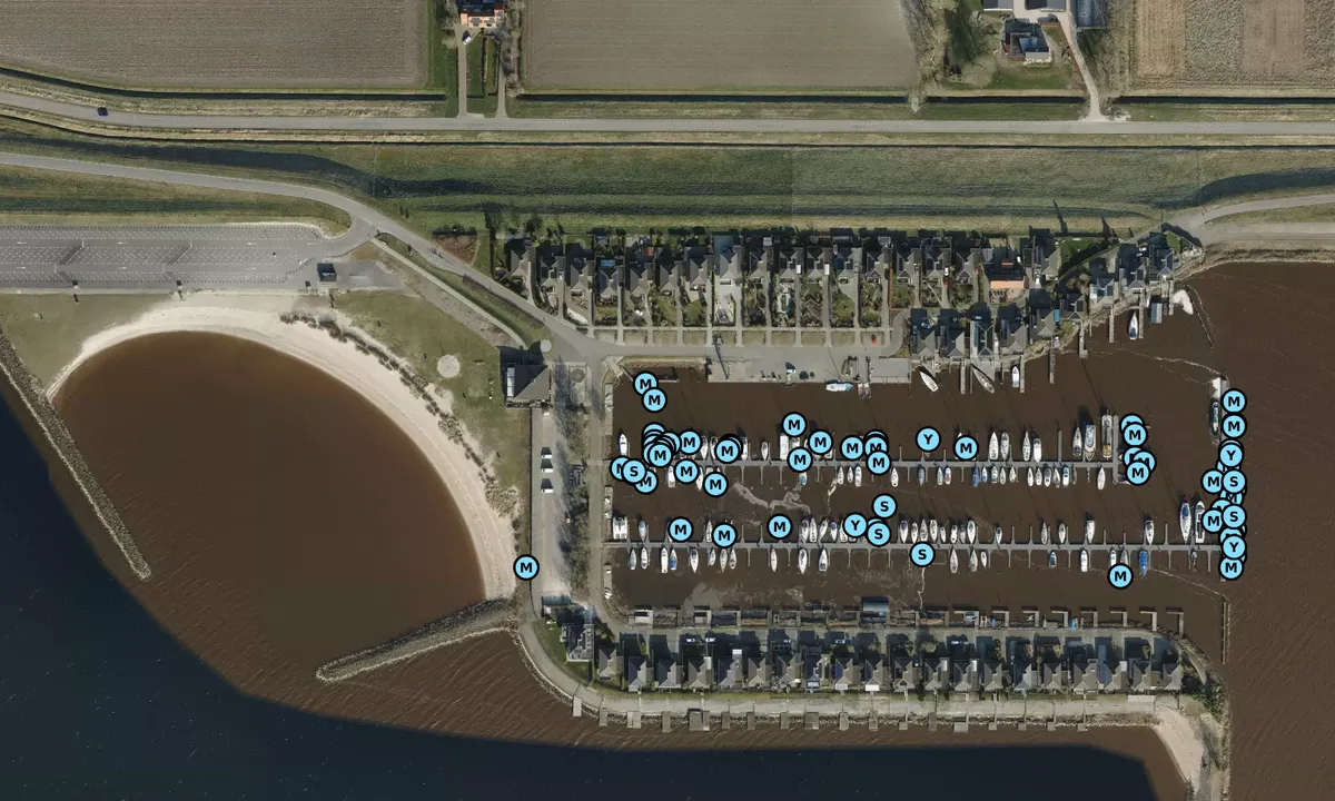 Satelite image of Marina Schokkerstrand