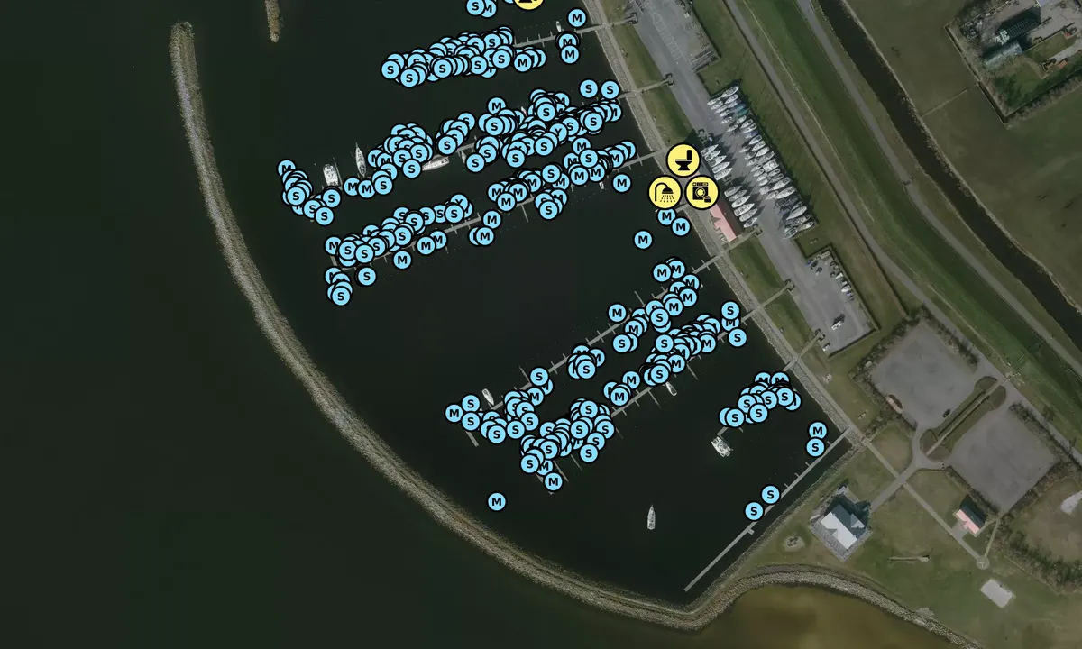 Satelite image of Marina Stavoren Buitenhaven - Nijefurd