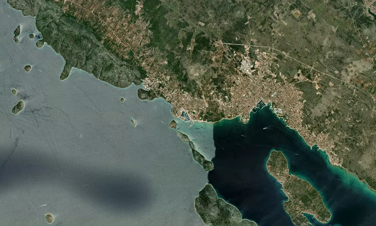 Flyfoto av Marina Tribunj - Općina Vodice