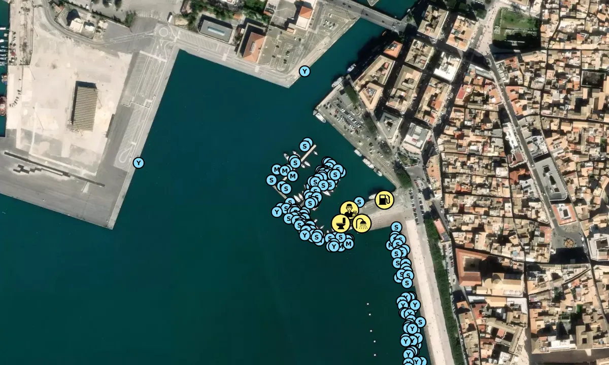 Satelite image of Marina Yachting Syracuse