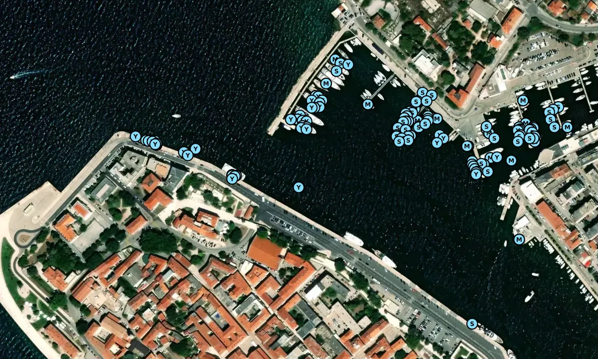 Satelite image of Marina Zadar Tankerkomerc