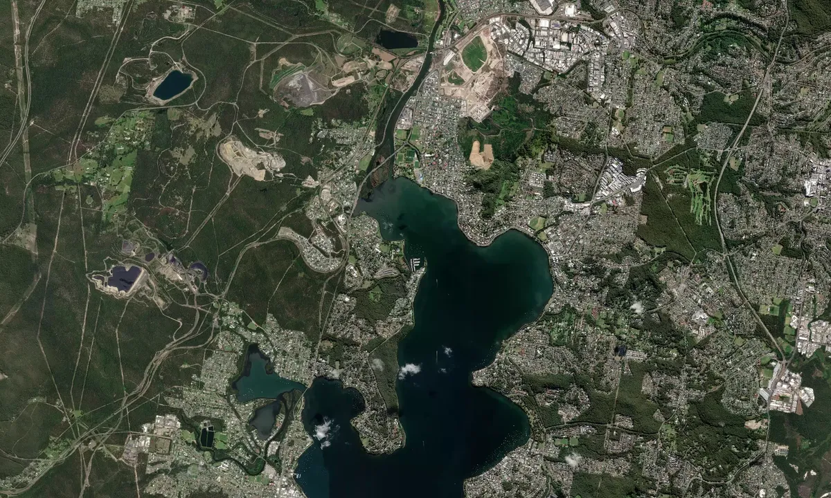 Flyfoto av Marmong Point Marina - Lake Macquarie
