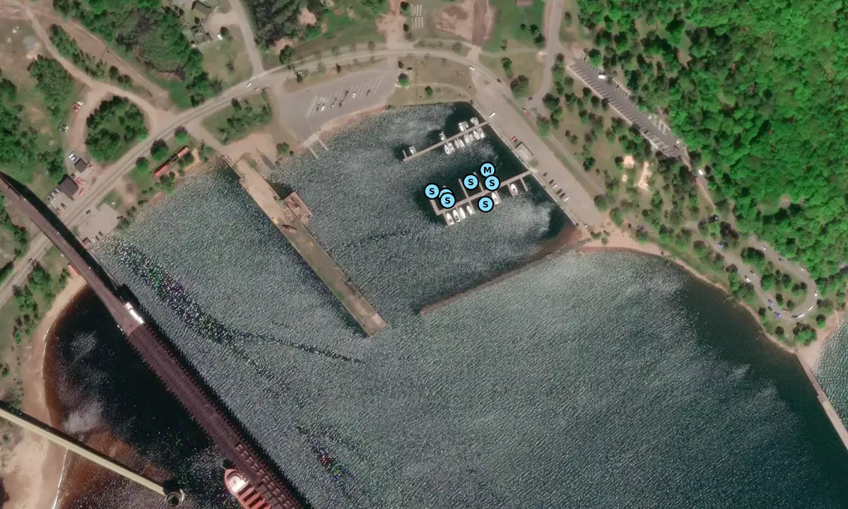 Satelite image of Marquette - Presque Isle Marina