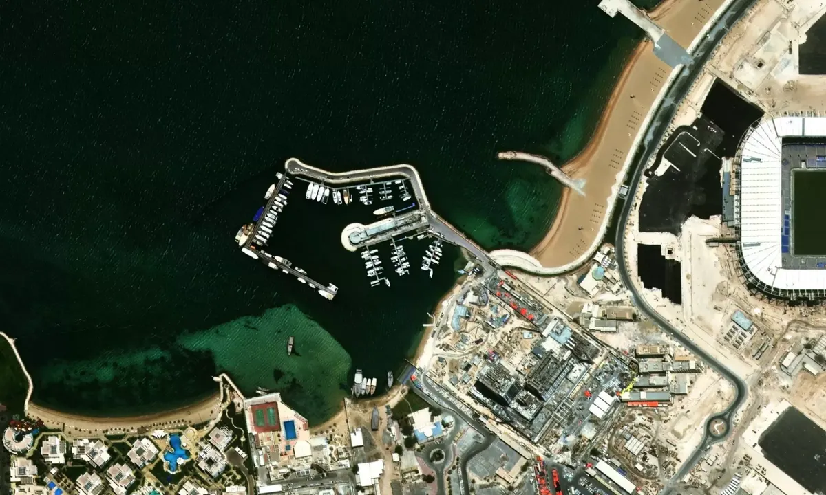 Flyfoto av Marriot Marina