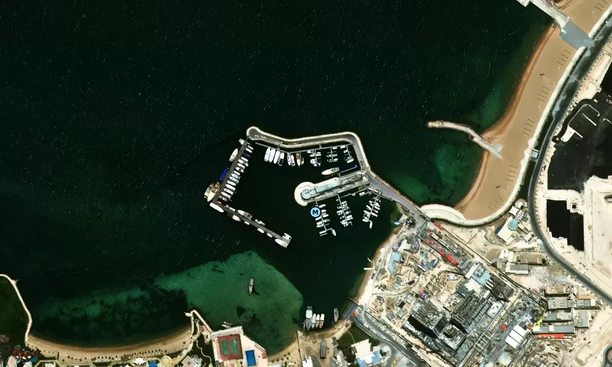 Satelite image of Marriott Marina