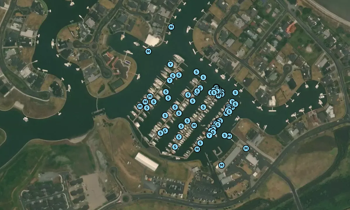 Satelite image of Marsden Cove Marina - One Tree Point