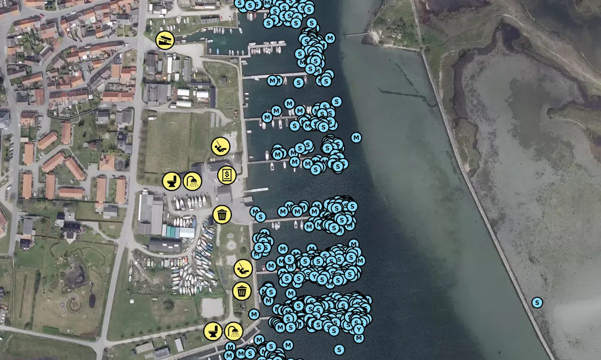 Satelite image of Marstal Havn og Lystbådehavn