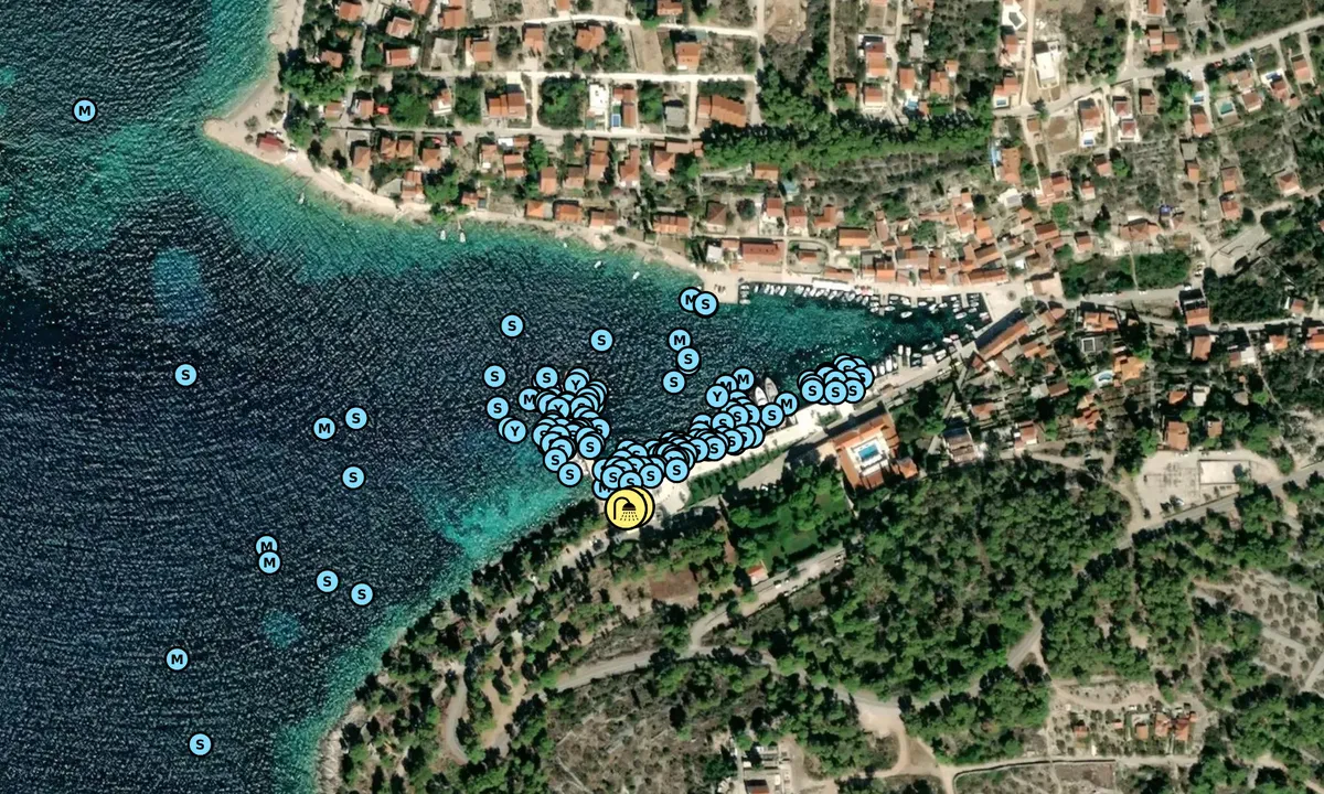 Satelite image of Maslinica (Solta)