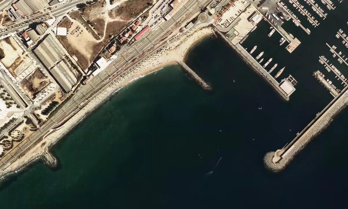Flyfoto av Mataró