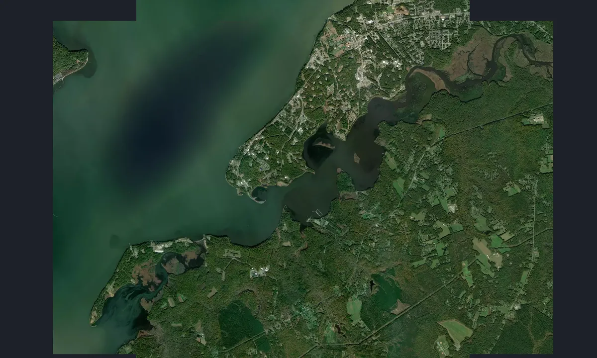 Flyfoto av Mattawoman Creek - 1
