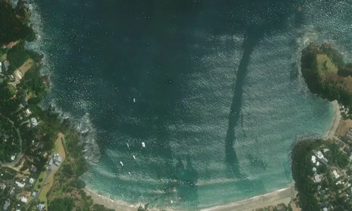 Flyfoto av Mawhitipana Bay