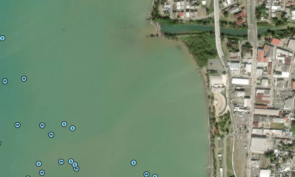 Satelite image of Mayaguez Harbor