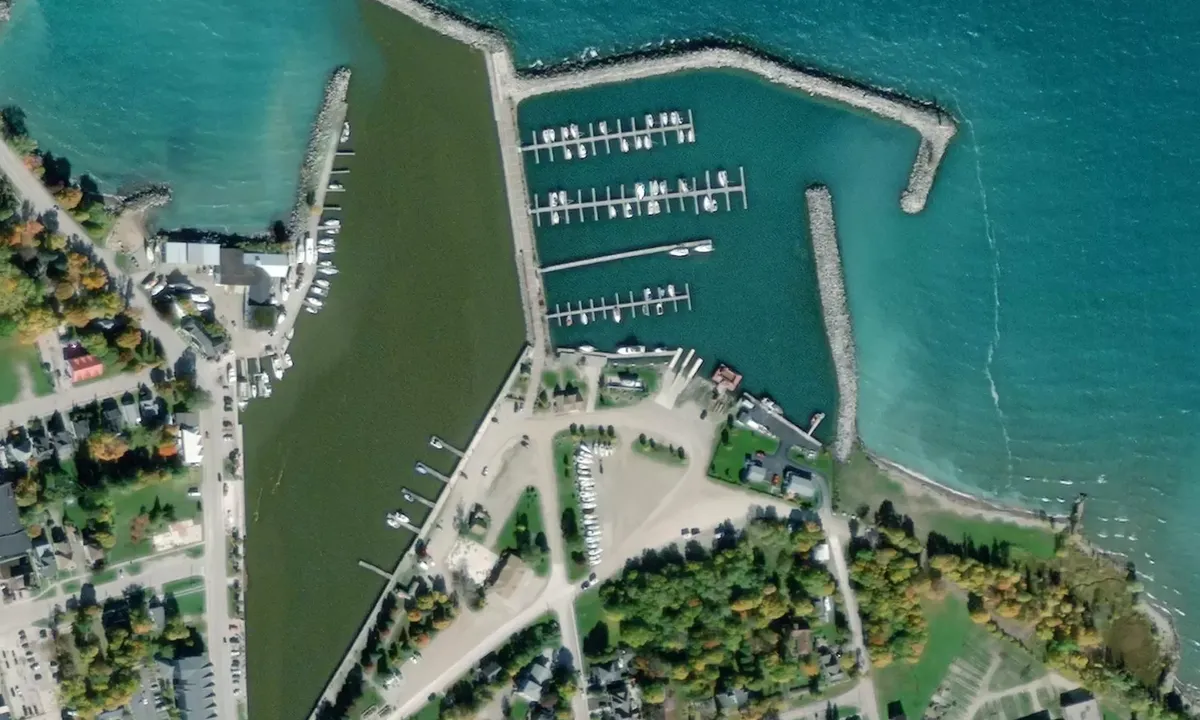 Satelite image of Meaford Harbour Marina