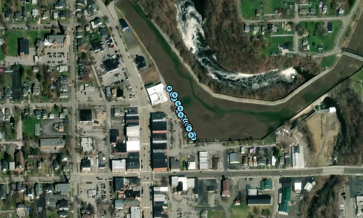 Satelite image of Medina Canal Basin Park