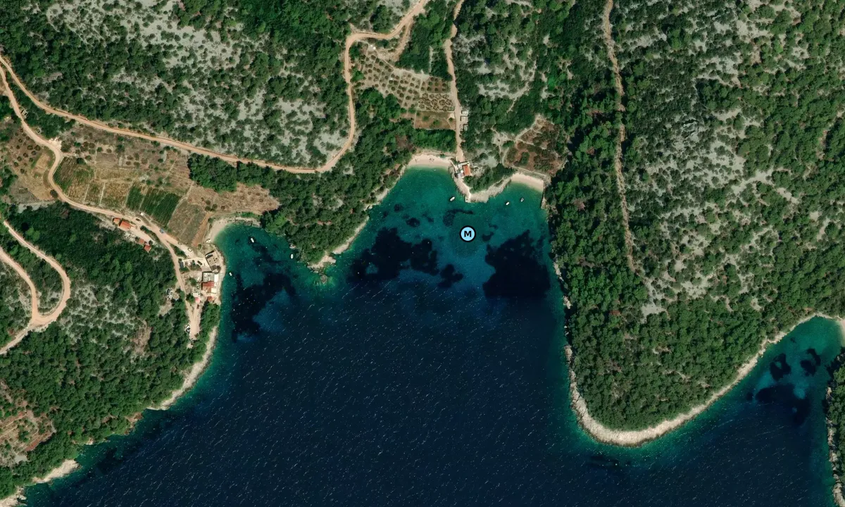 Satelite image of Medvidina Bay