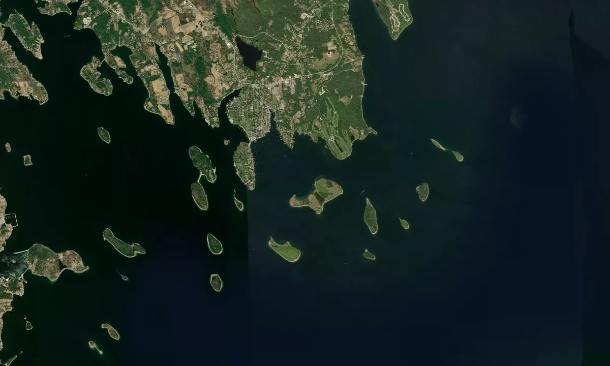 Flyfoto av Meisners Island