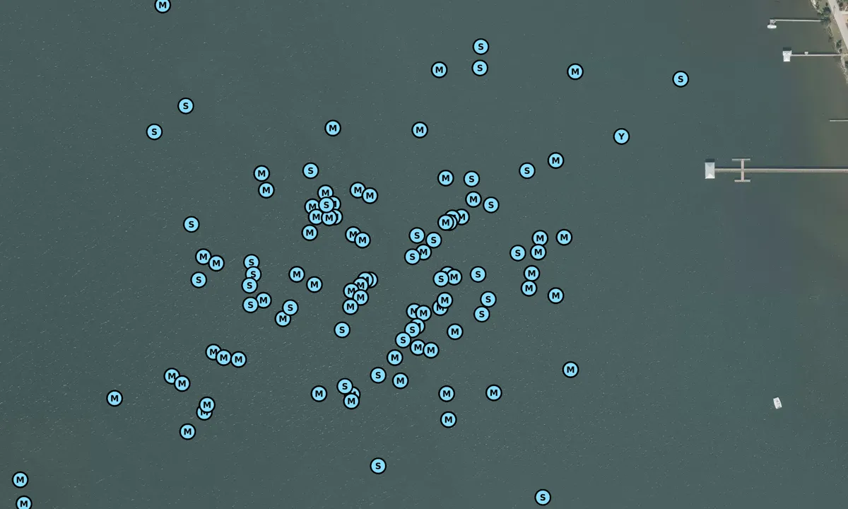 Satelite image of Melbourne Beach Pier