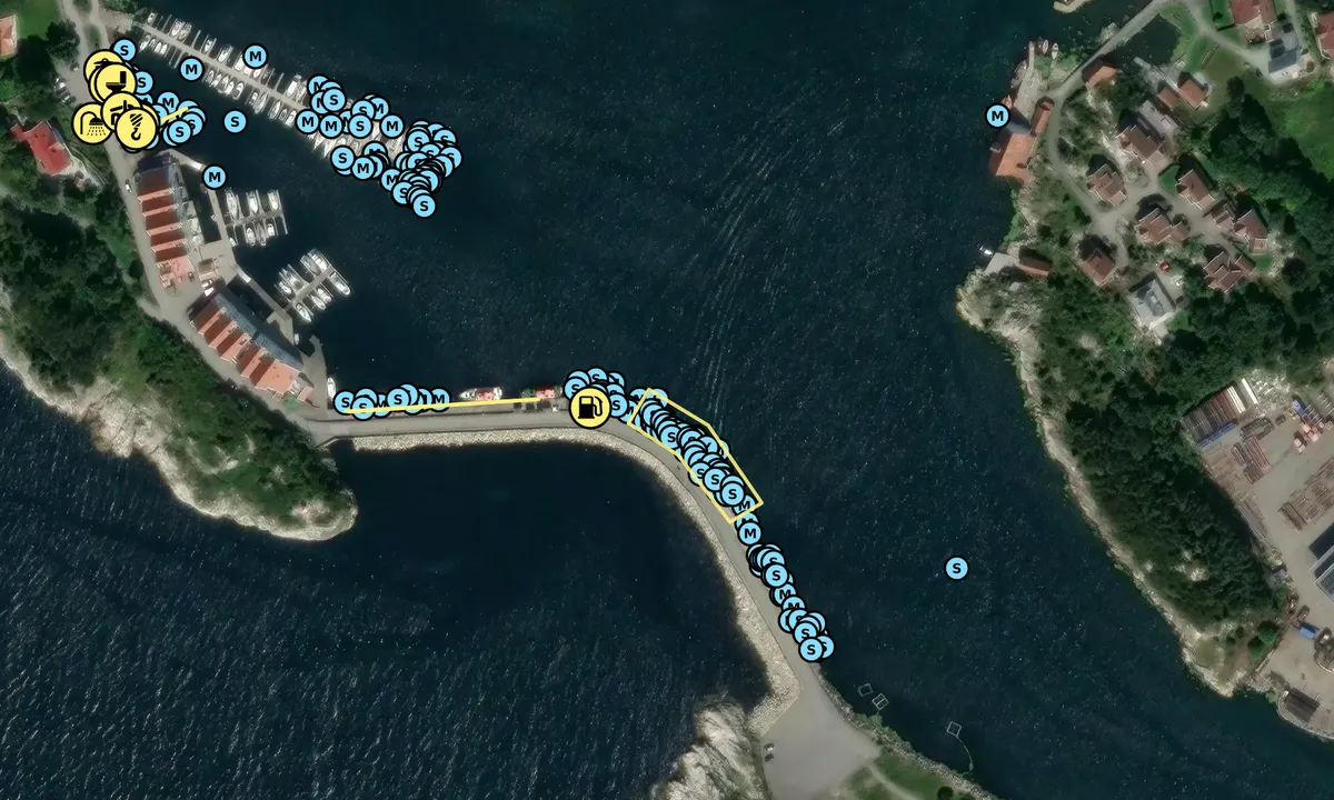 Satelite image of Melingsundet Gjestebrygge - Tananger