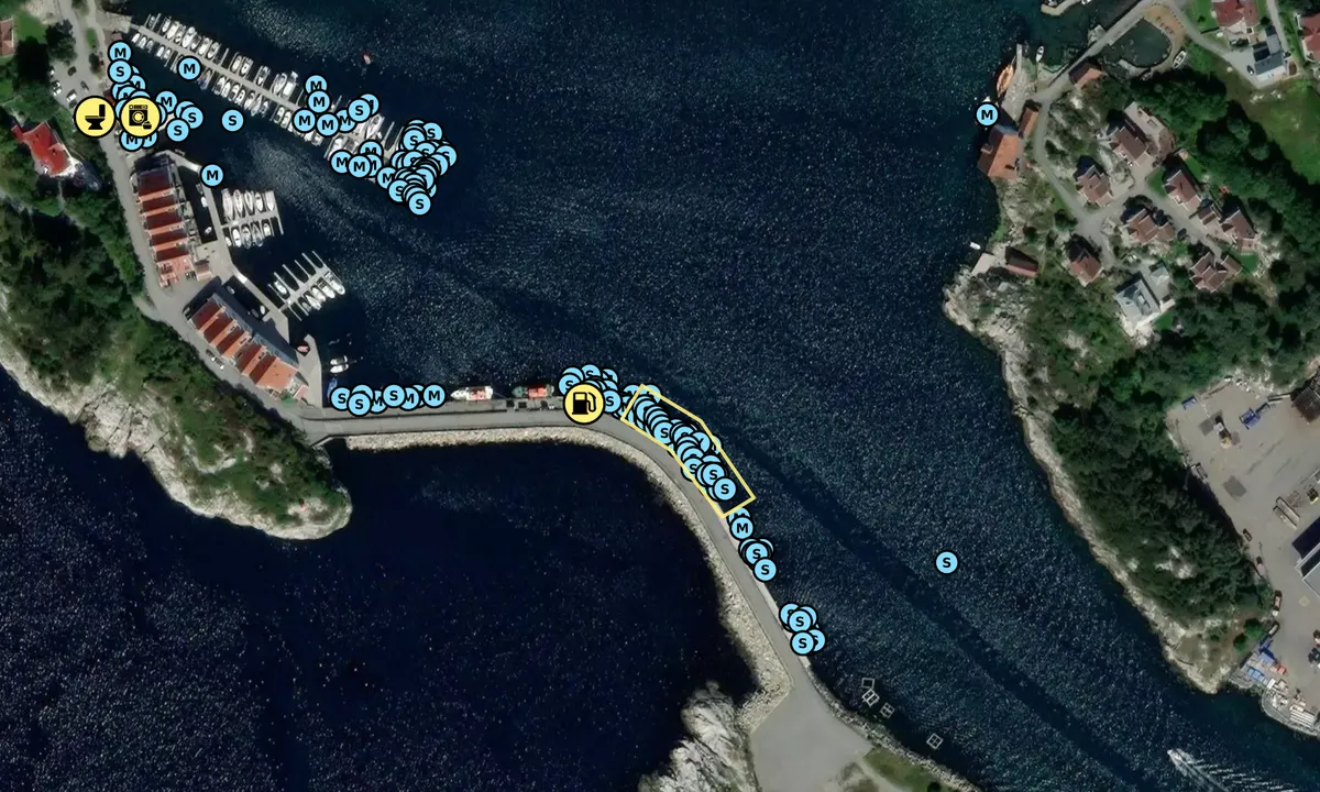 Satelite image of Melingsundet Gjestebrygge - Tananger