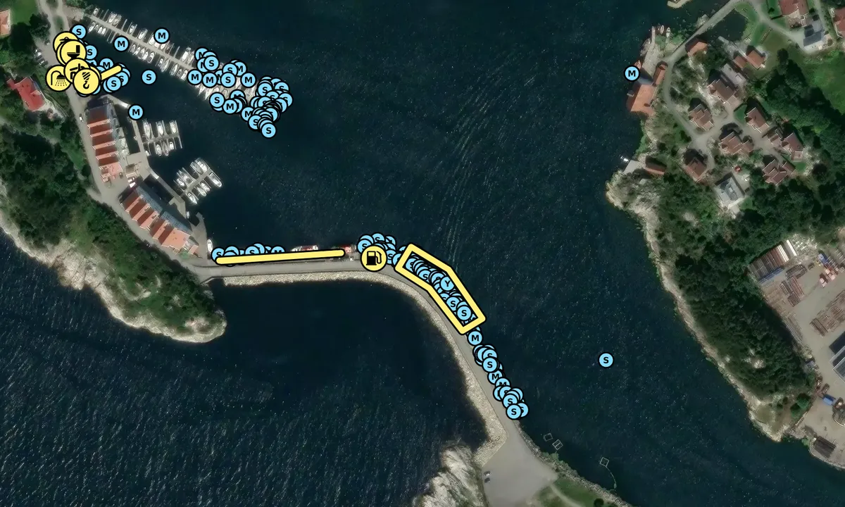 Satelite image of Melingsundet Gjestebrygge - Tananger