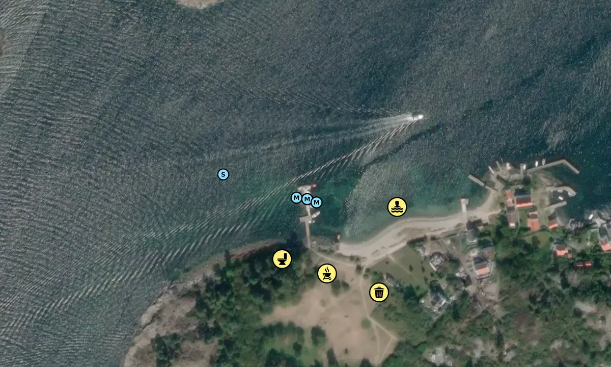 Satelite image of Merdø Gravene