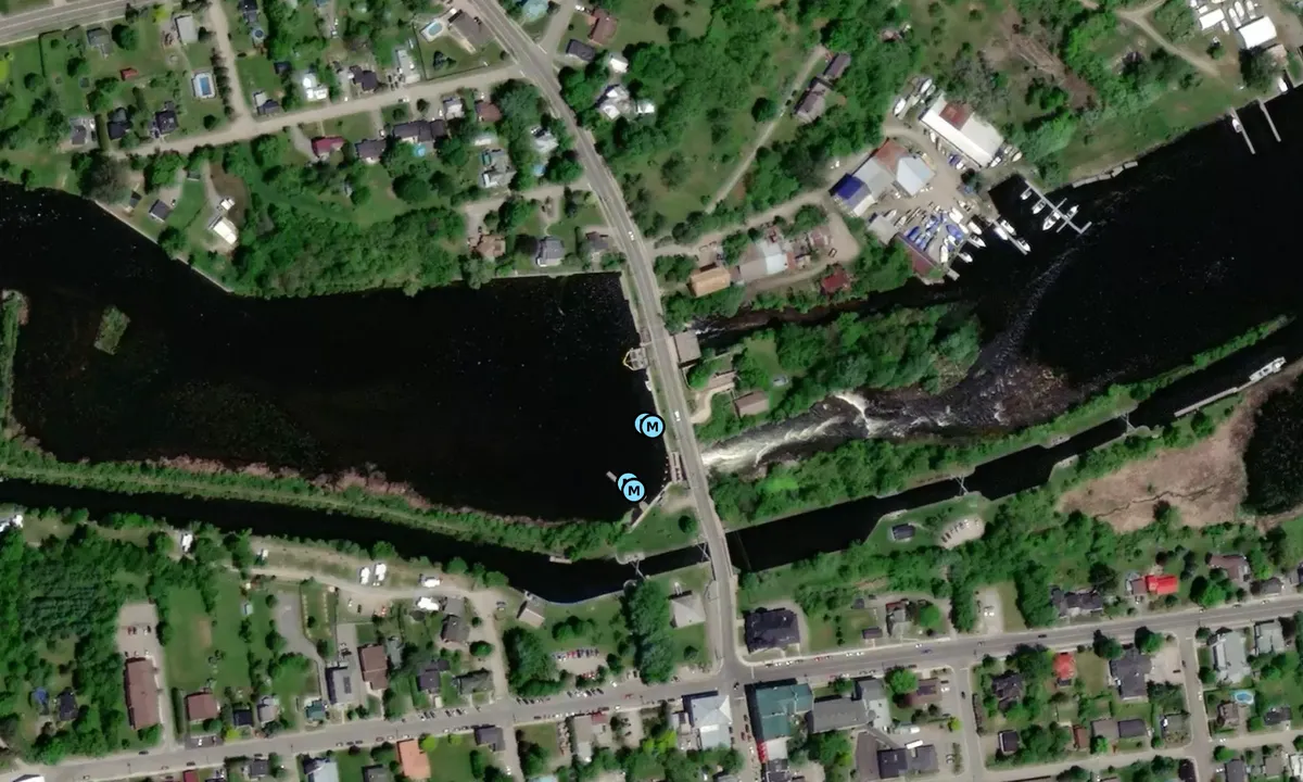 Satelite image of Merrickville - The Pond