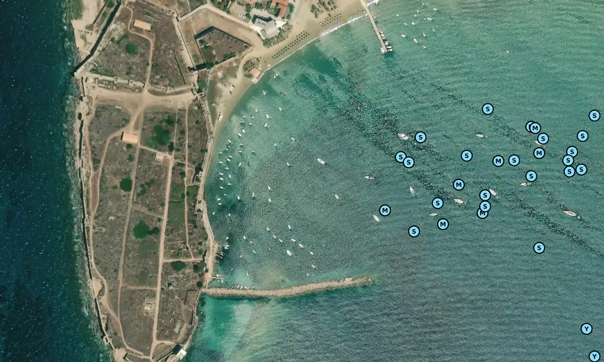 Satelite image of Methoni