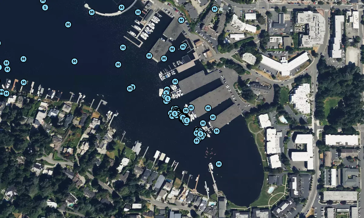 Satelite image of Meydenbauer Bay Yacht Club