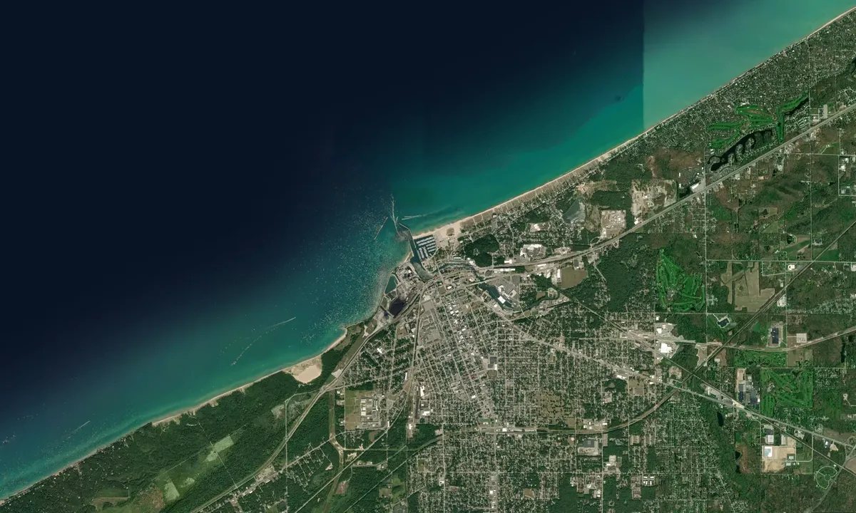 Flyfoto av Michigan City Yacht Club