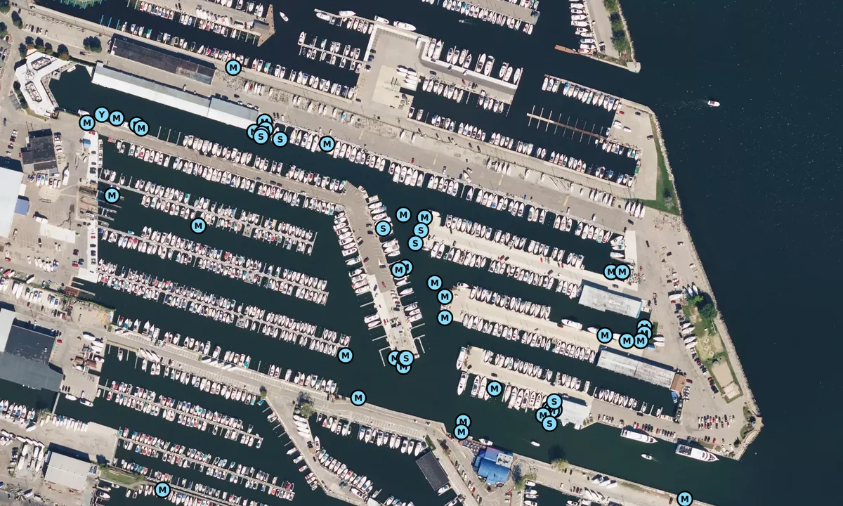 Satelite image of Michigan Harbor