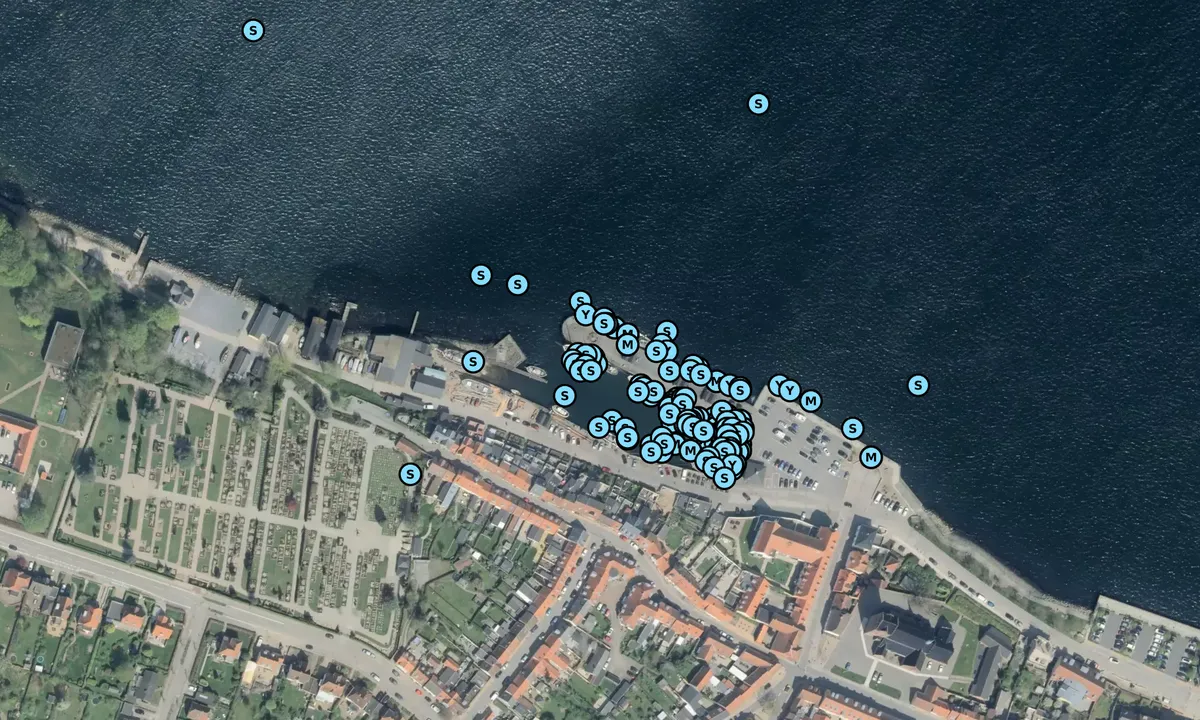 Satelite image of Middelfart Gammel Havn