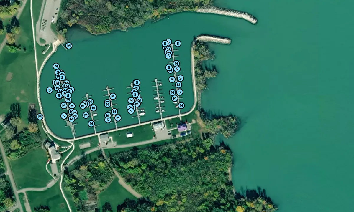 Satelite image of Middle Bass Island Yacht Club - Ottawa